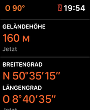 Kompass-App, Infotafel