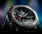 Im Bild: Nahaufnahme des Zifferblatts der Casio GA-B2100-1A. Die neue Casio-Serie im höheren Segment erscheint als Resin- und Metallvariante