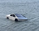 Ein Tesla Cybertruck musste nach einem missglückten Wade-Mode-Test aus dem Grapevine Lake in Texas geborgen werden.