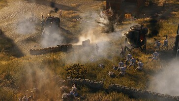 Ein Kampf in Iron Harvest.