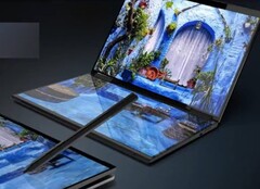 Ein Lenovo Yoga mit zwei Displays statt klassischer Tastatur leakt in einer Videopräsentation.