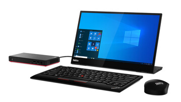 So winzig ist der Thinkcentre M75n im Einsatz. (Quelle: Lenovo)