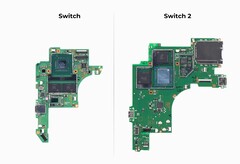 Das Mainboard der Nintendo Switch 2 ist deutlich größer als noch das Board der ersten Nintendo Switch. (Bildquelle: Geekerwan)