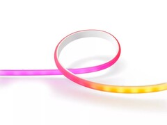 Das bislang nur gerüchteweise angekündigte COB-Lichtband von Philips Hue könnte heller sein als der ältere Hue Ambiance Gradient Lightstrip (siehe Bild). (Bildquelle: Philips Hue)