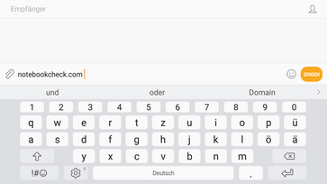 Samsung Galaxy J7 (2017): Tastatur im Querformat