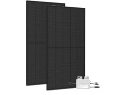 Balkonkraftwerk mit bifazialen Glas-Glas-Modulen und  günstigen Versandkosten (Bild: Trina Solar, Envertech)