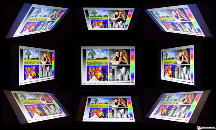 die Blickwinkel des Acer Aspire V17