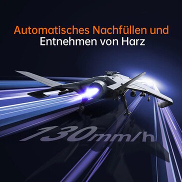 Das Harz kann automatisch nachgefüllt werden