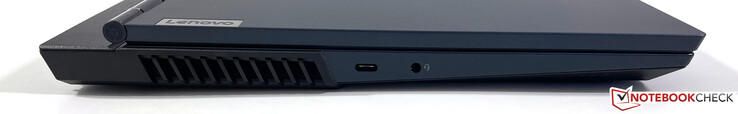 Links: USB-C 3.2 Gen.2 (DisplayPort 1.4), 3,5-mm-Audio
