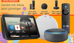 Amazon lässt die Preis-Osterhasen für Echo und Fire TV hüpfen: Starke Angebote und hohe Rabatte für Alexa-Geräte.
