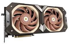 Asus bleibt dem Noctua-Look treu, und verpasst der GeForce RTX 4080 ein braunes Gehäuse. (Bild: Asus)