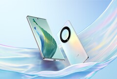 Das Honor Magic5 Lite setzt auf ein schickes Design mit abgerundetem Display und Donut-förmigem Kameramodul. (Bild: Honor)