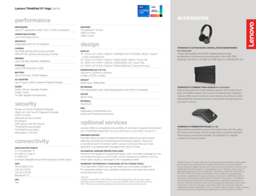 Lenovo ThinkPad X1 Yoga Gen 6 Spezifikationen