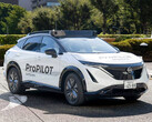 Prototyp des Nissan Ariya mit ProPilot-Robotaxi-Ausrüstung. (Bildquelle: Nissan)