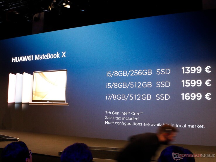 Huawei MateBook X: Preise und Ausstattungsvarianten