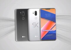 Das LG G7, hier in einem Konzeptbild, dürfte wieder mit LCD-Display auf den Markt kommen.