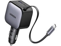 Ugreen hat zwei Autoladegeräte mit integriertem USB-C-Kabel auf den Markt gebracht. (Bildquelle: Amazon)