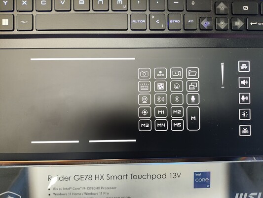 Es werden 5 benutzerdefinierte Tasten unterstützt