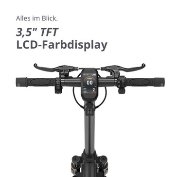 Zwei Bremshebel und ein Farbbildschirm stehen bereit (Bildquelle: VMAX)