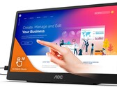 AOC 16T2: Schlankes und portables 15,6-Zoll-Touchscreen-Display mit 8.000-mAh-Akku.