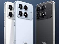 Das neue Xiaomi Poco X8s in Weiß, Schwarz und Blau