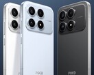 Das neue Xiaomi Poco X8s in Weiß, Schwarz und Blau