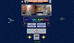 Die Captain Marvel-Webseite bringt einen direkt zurück in die 90er. (Bild: Marvel)