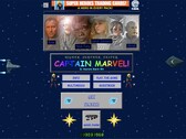 Die Captain Marvel-Webseite bringt einen direkt zurück in die 90er. (Bild: Marvel)