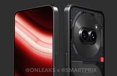 Das Nothing Phone (2a) erhält ein rundes Kasmeramodul samt Glyph Interface. (Bild: @OnLeaks / SmartPrix)