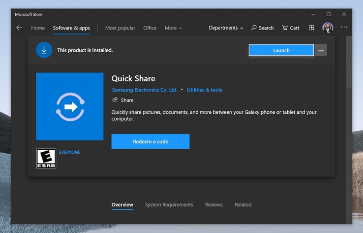 Quick Share wird demnächst im Microsoft Store erscheinen (Bild: Aggiornamenti Lumia)