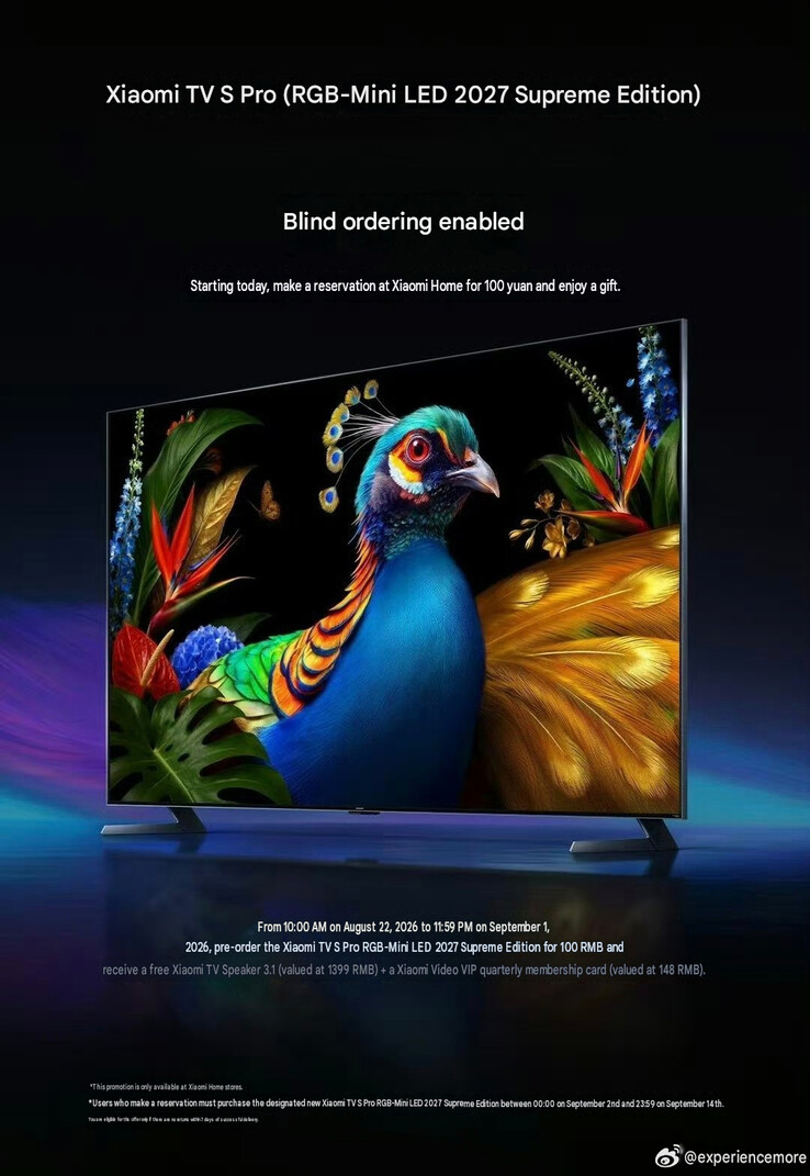 Die offizielle Ankündigung der neuen Xiaomi-Fernseher