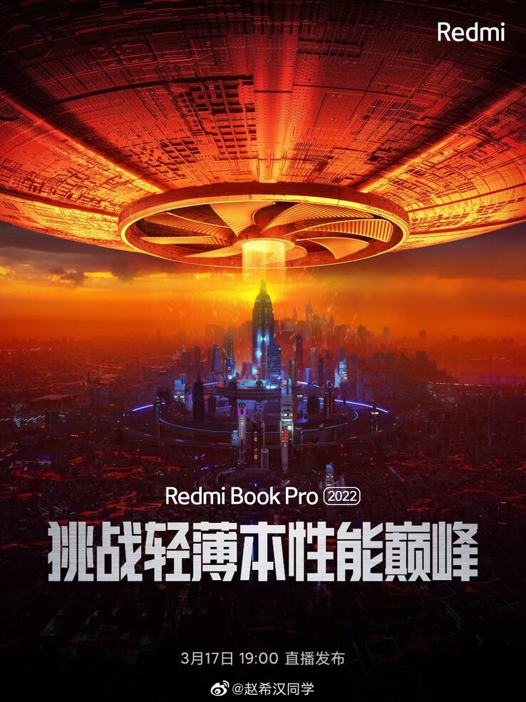 Xiaomi teasert viel Performance für ein neues, leichtes und dünnes Redmi Book Pro 2022.