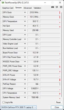 GPU-Z - Nvidia GeForce RTX 3080 Ti Laptop