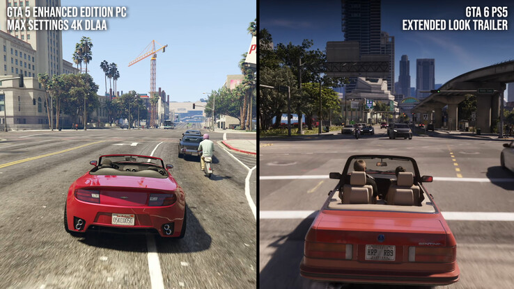„Grand Theft Auto V Enhanced Edition“ verwendet eine RT-Implementierung, die der von „GTA VI“ recht ähnlich ist, doch die Spiegelungen sind auf dem PC deutlich besser. Das gibt jedoch nicht das vollständige Bild wieder.