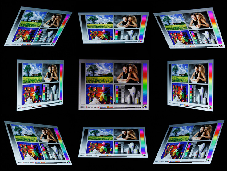 Blickwinkelstabilität des iPhone 15 Pro Max (ohne True Tone)