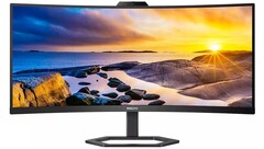 Philips 34E1C5600HE: 34 Zoll großer Curved-Monitor mit WQHD-Auflösung und integrierter Webcam fürs Homeoffice.
