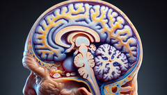 Von der Alzheimer-Krankheit betroffenes Gehirn (Bildquelle: Generiert mit DALL-E 3)