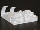 Übergänge sind darstellbar, selbst an den Spitzen gibt es nur minimales Stringing
