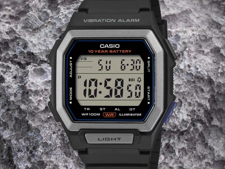 Die Casio W-738H-1AJF ist bis zu 100 m wasserdicht