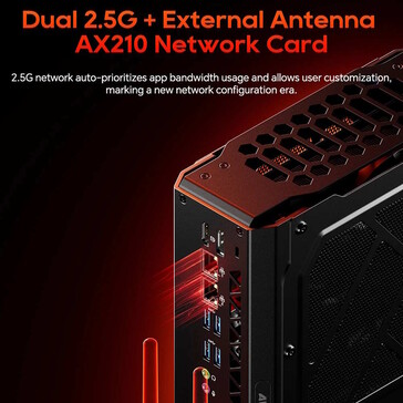 Zwei Ethernet-Ports sind vorhanden (Bildquelle: Aoostar)