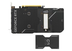Asus nutz die PCIe-Anbindung der GeForce RTX 4060 Ti für eine M.2 SSD. (Bild: Asus)