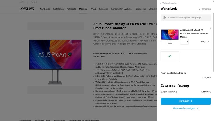 Der Gutscheincode "CSIPA15" gilt auch auf bereits reduzierte Preise.