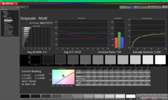 Graustufen nach Kalibrierung