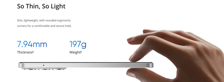An der dünnsten Stelle ist das Modell 7,94 Millimeter dick (Bildquelle: Realme)