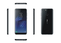 Sieht aus wie ein Samsung Galaxy S8, ist aber ein Ulefone F2 aus China.