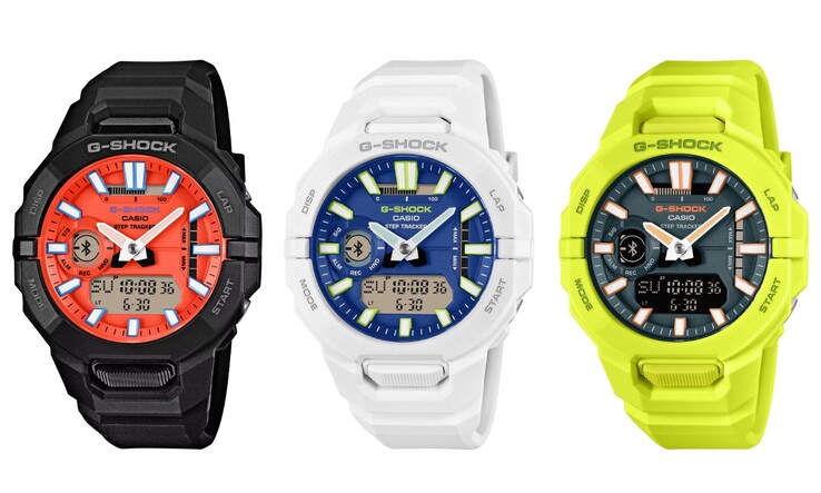 Von links nach rechts: Casio G-Shock GBA950-1A4, GBA950-7A2 and GBA950-9A3