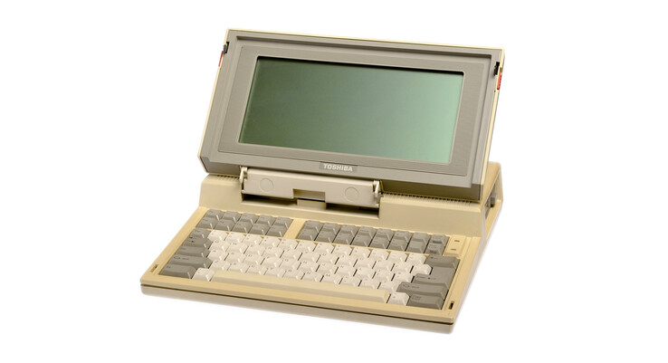 Das erste Toshiba-Notebook aus dem Jahr 1985. (Bild: Toshiba)