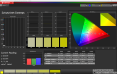 CalMAN Sättigung kalibriert