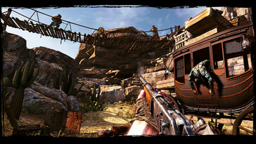 Im Bild: Ein Gameplay-Screenshot aus Call of Juarez: Gunslinger.