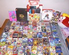 Eine Sammlung von physischen Games für die Nintendo Switch